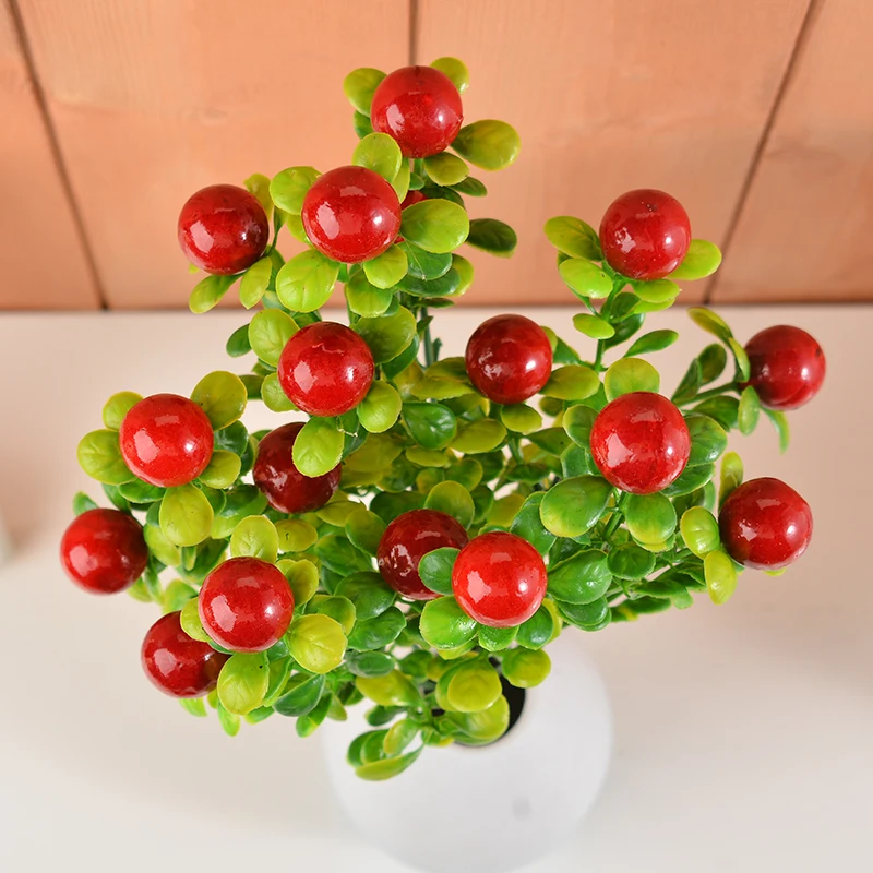 Искусственный цветок Зеленые искусственные пластиковые растения для украшения