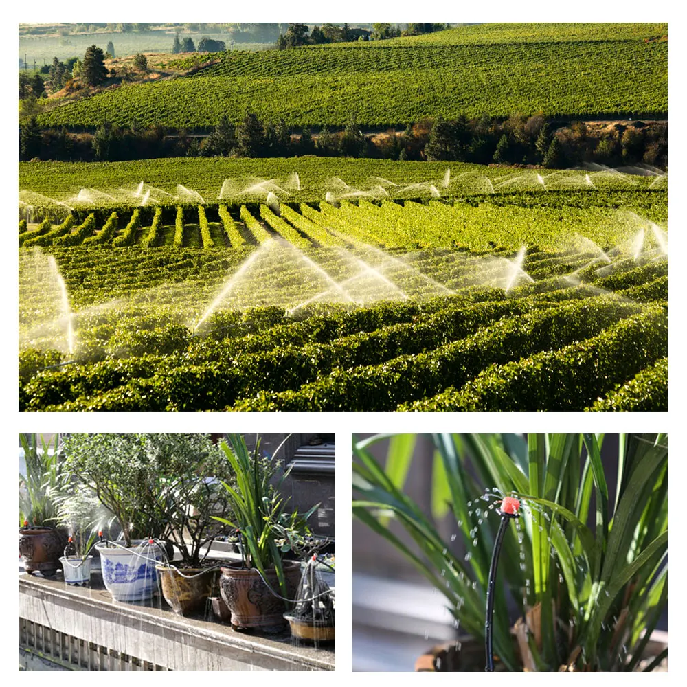 Automatic Micro Drip Irrigation System Kits 25 m Hose Garden Drippers Set With Water Timer | Дом и сад