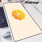 Mairuige фруктовый оранжевый коврик для мыши декор для компьютера XXL для геймеров, ПК, ноутбука, Настольный коврик, милый художественный коврик для мыши с рисунками