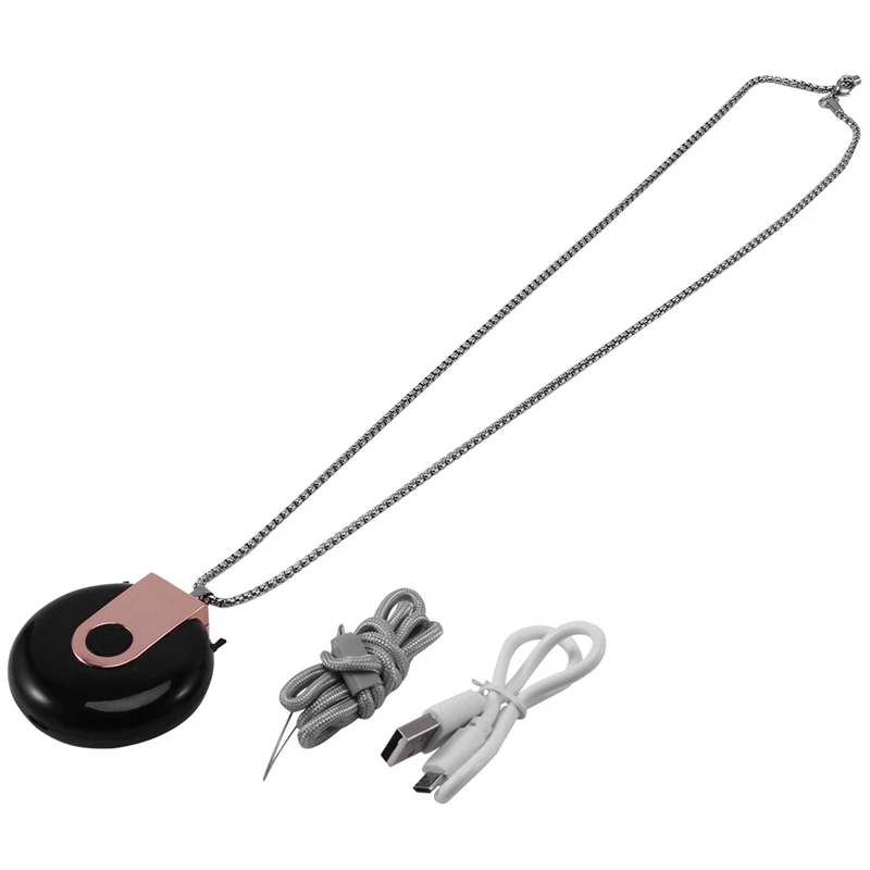 

SANQ Mini Portable Air Purifier Necklace, Wearable Negative Ion Generator Personal Air Purifier Necklace