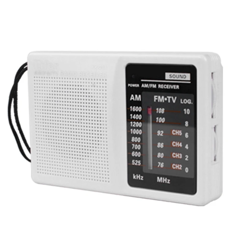 

KK-238 Portable Mini Radio FM / AM Digital Tuning Radio FM/76-108 MHZ. AM/525-1610KHz for Indoor, Outdoor & Emergency