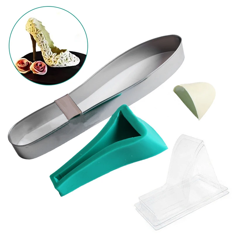 New High Heel Shoes Silicone Fondant Cake Mold Baking Party Mould Decor Tool DIY