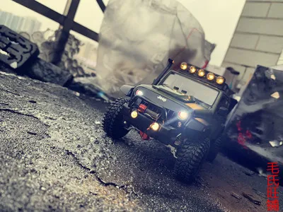 Green Ручная работа 1:24 RC Гусеничный gk24 альпинистская мофификация автомобиля модифицированная модель автомобиля для Wrangler - Цвет: Green