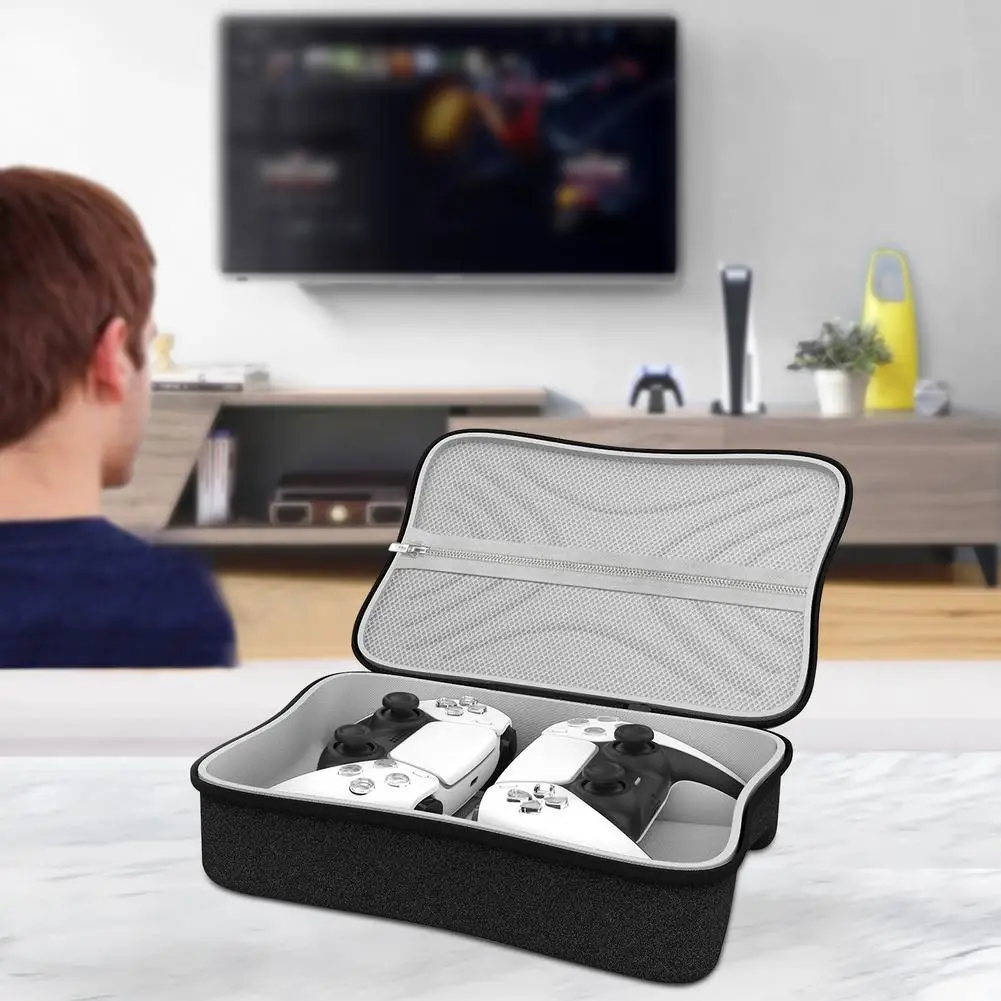 

Controller Carrying Bag Gamepad Zippered Storage Tote for PS5