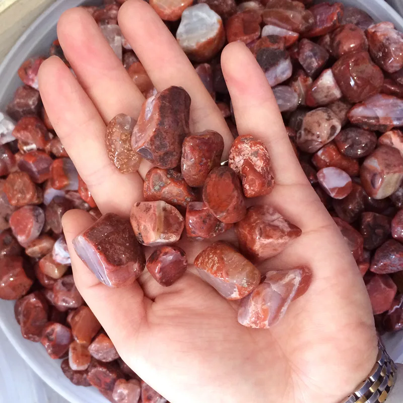 

100G Natural Stone Mineral Crystal Red Jasper Stone Gravel Home Decoration DIY Energy Wheel Pulse Healing Crystal