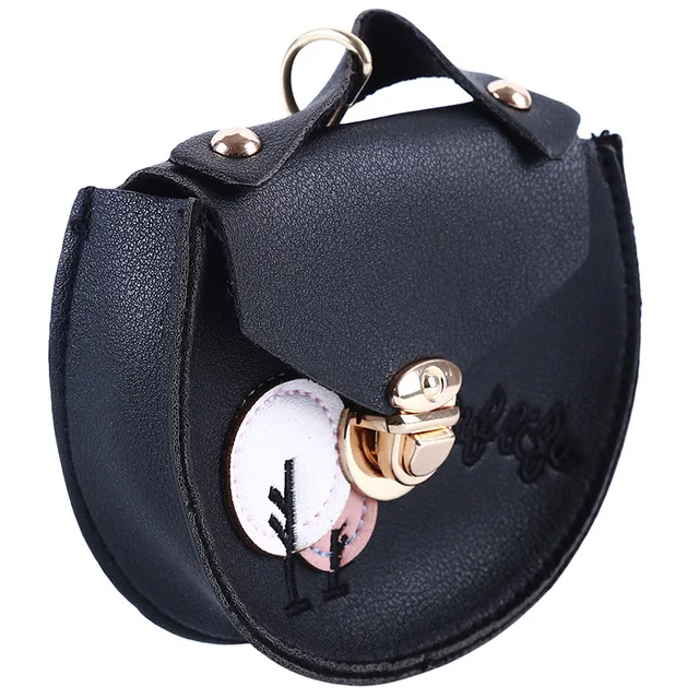 Black Style2 Новинка года; Лидер продаж; кошелек из искусственной кожи для девочек; сумка-кошелек с кроликом на одно плечо; маленькая сумочка Для монет; кошелек для мелочи; детская сумка - Цвет: Black Style2