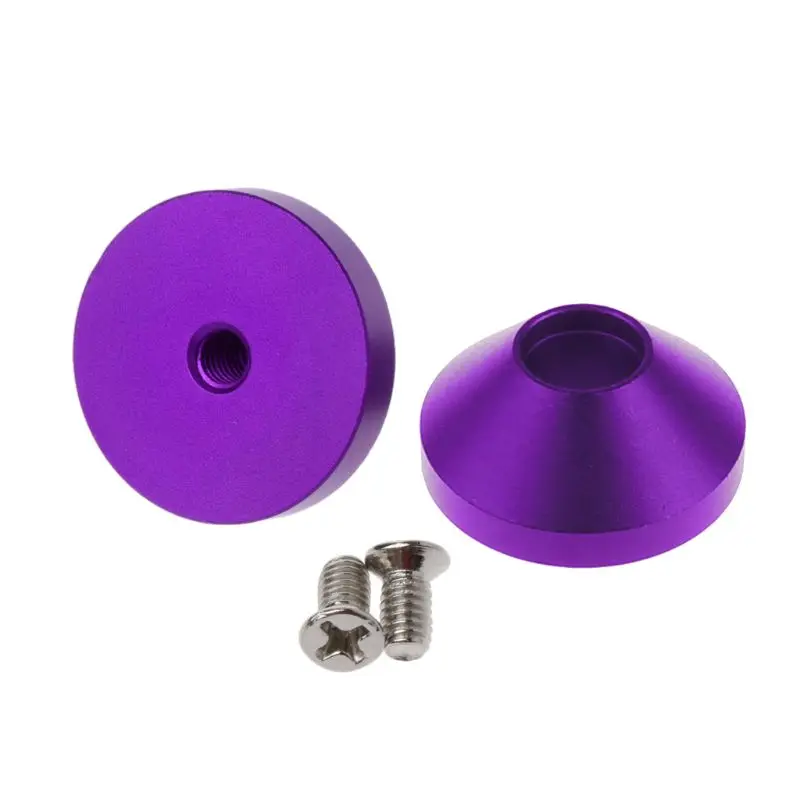 

2Pcs Mechanical Keyboard Feet Anodized Aluminum Feet Metal Case With Screws P82A