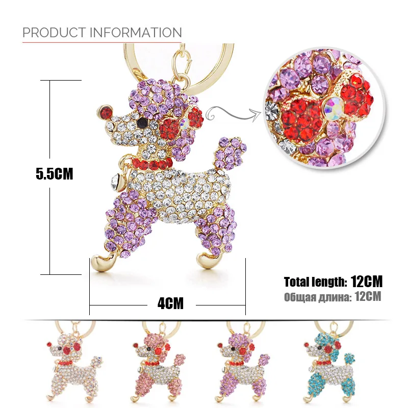 Симпатичный изысканный бант в виде пуделя Женский кошелек для автомобиля из