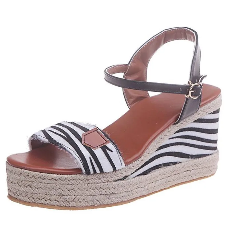 

bottom high heel women sandals large size fashion casual platform sandals womens shoes buckle breathable slides women slippers