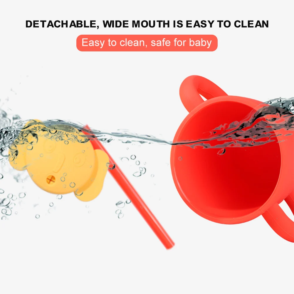 Лидер продаж соломенная чашка для малышей самостоятельного питья силиконовая