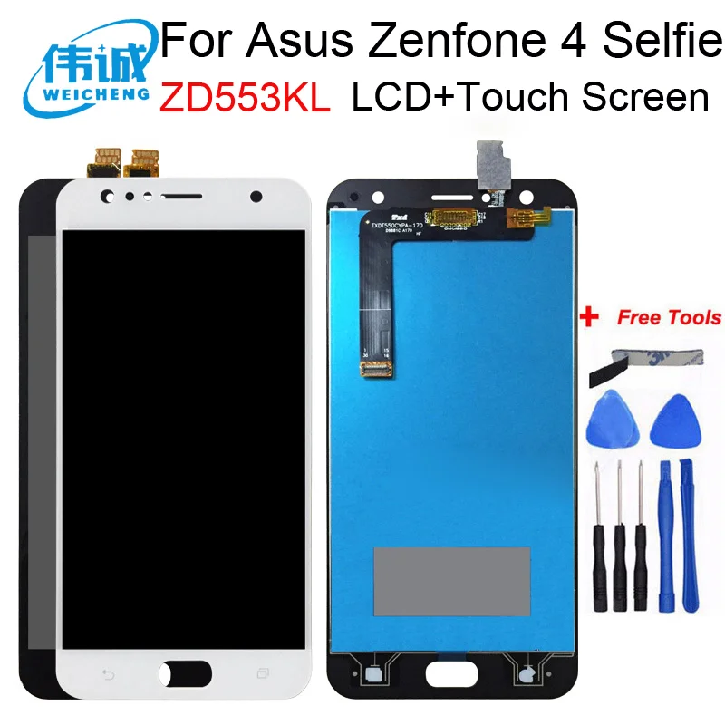 ЖК-дисплей для Asus Zenfone 4 Selfie ZD553KL X00LD сенсорный экран дигитайзер в сборе запасные