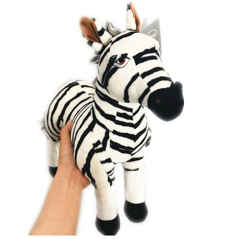 Бесплатная доставка 1 шт./лот плюшевая кукла король Зебра подарок детские игрушки