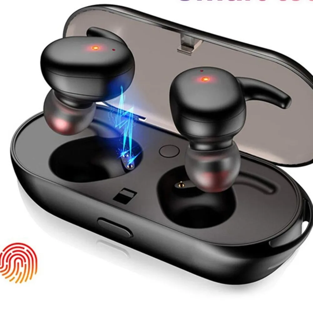 

TWS Wireless Blutooth Earphone Noise Cancelling Headset Stereo Sound Music In-ear Earbuds For Android IOS Cell Phone