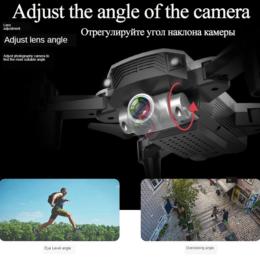 Дрон 4k 720P Квадрокоптер с камерой мини камера Дроны Hd Wifi селфи Profesionales черные