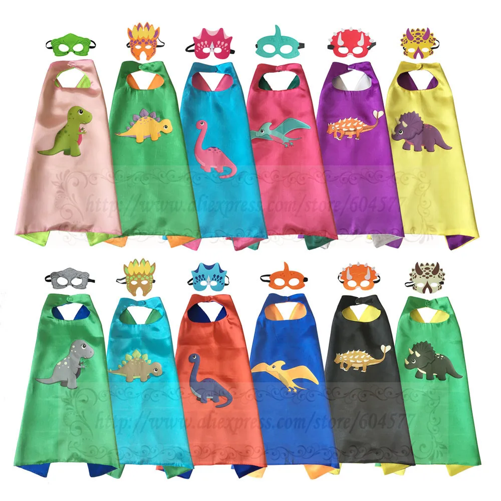 Костюм динозавра накидка с масками для детей на день рождения Хэллоуин динозавр