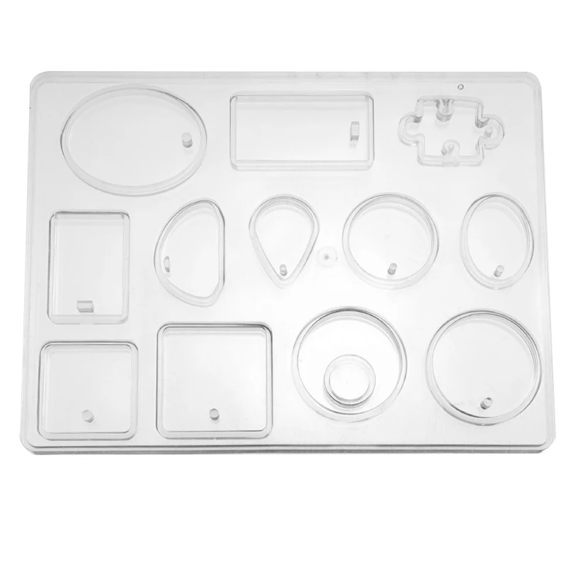 12 Grid Cabochon Silicone Mold Necklace Pendant Epoxy UV Resin Mould Hand Craft DIY Jewelry Making Tools | Украшения и аксессуары