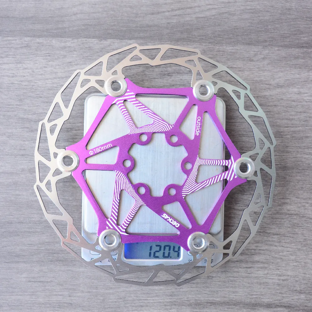 Ссветильник кие тормозные диски DECKAS для горного велосипеда плавающие колодки 180