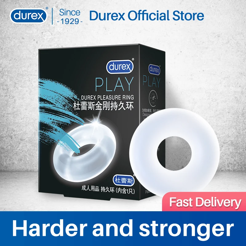 Кольцо для пениса Durex, многоразовое кольцо для эрекции, длительное время тренировки, кольца для пениса с задержкой, интимные товары для взрослых, эротические игрушки для мужчин - изображение
