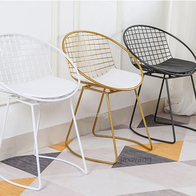 Настраиваемый модный стул для гостиной с отверстиями проволочная сетка железный