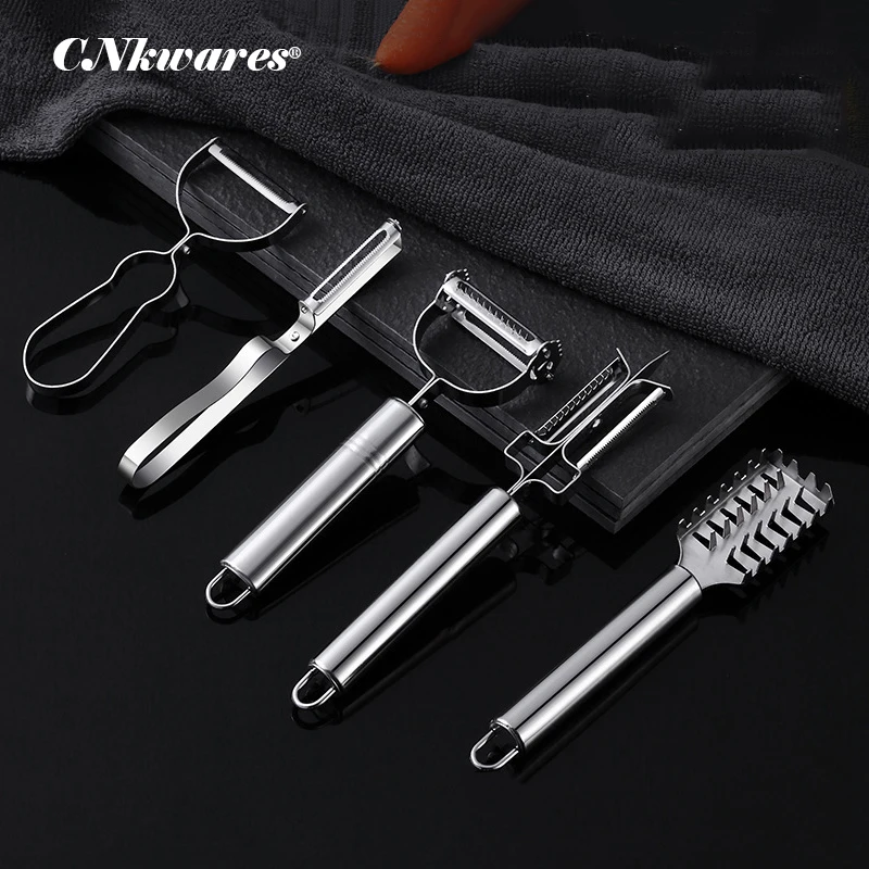 

5pcs Kitchen Gadgets Set Vegetable Peeler Fruit Peel Fish Scaler Multifunctional Stainless Steel Convenience Kitchen Tools