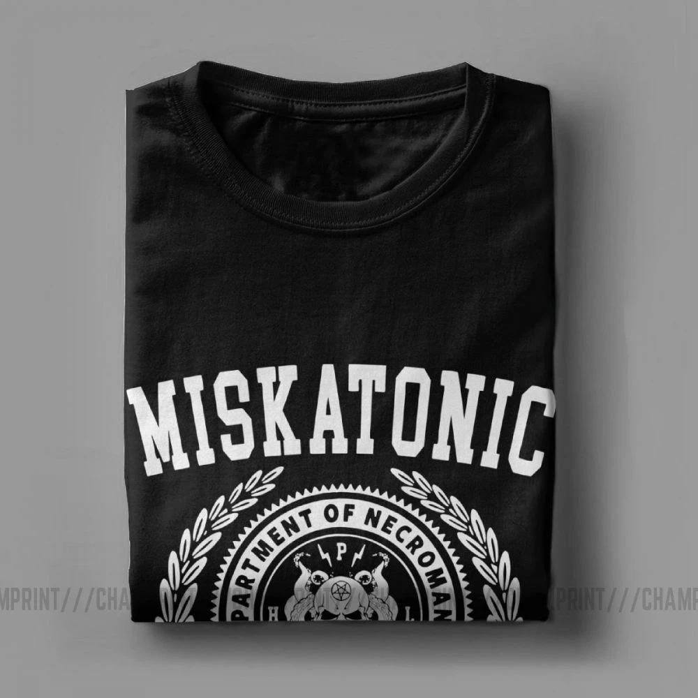 Футболка Cthulu And Lovecraft Miskatonic University Men футболка Necronomicon Call Of Cthulhu футболки с