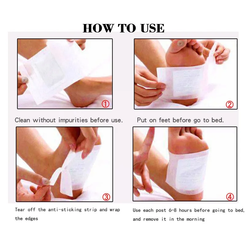 10 шт./пакет потеря веса детоксикация подушечки для похудения детоксикации