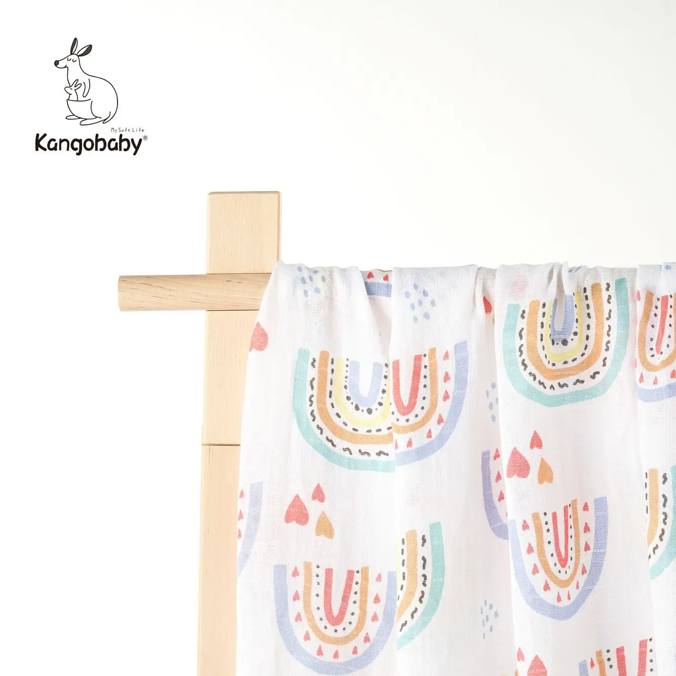 Kangobaby70 % бамбук + 30% хлопок детские пеленки обертывания муслиновые одеяла для