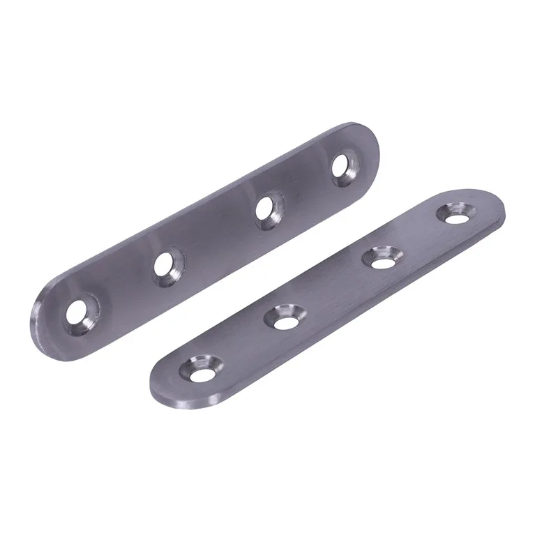 Promotion! Flat Stainless Steel Repair Mending Fixing Plate Brackets Support 2pcs | Строительство и ремонт