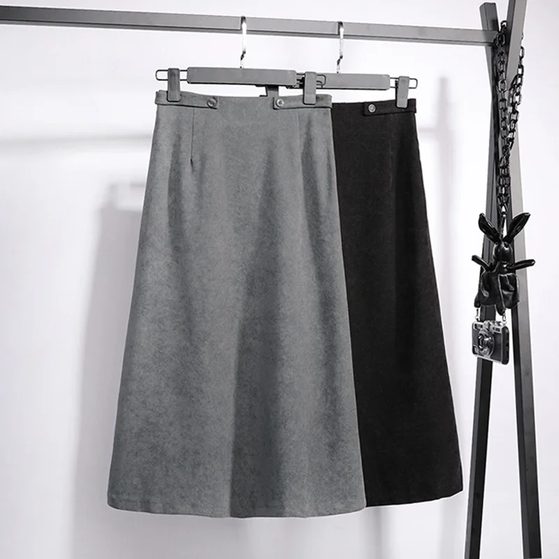 

Черные длинные женские юбки, корейские винтажные женские юбки-карандаш, женская одежда, модная женская одежда 2020 в стиле Харадзюку, весна-ос...