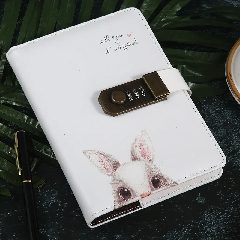 Kawaii B6 блокнот креативный 2021 планировщик органайзер винтажная блокировка паролем
