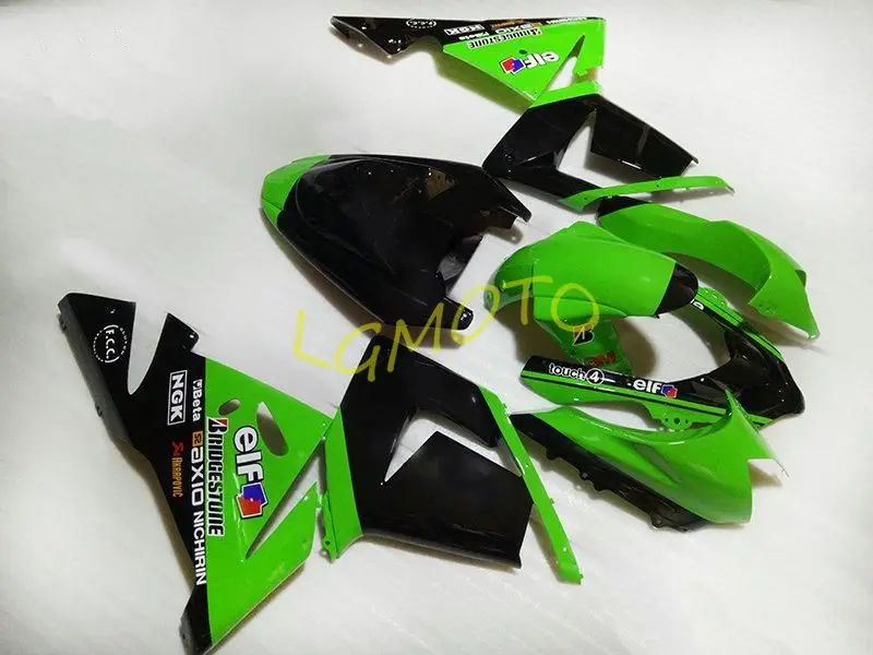 

Комплект обтекателей для мотоцикла KAWASAKI Ninja ZX10R 04 05 ZX 10R 2004 2005, цвет зеленый и черный