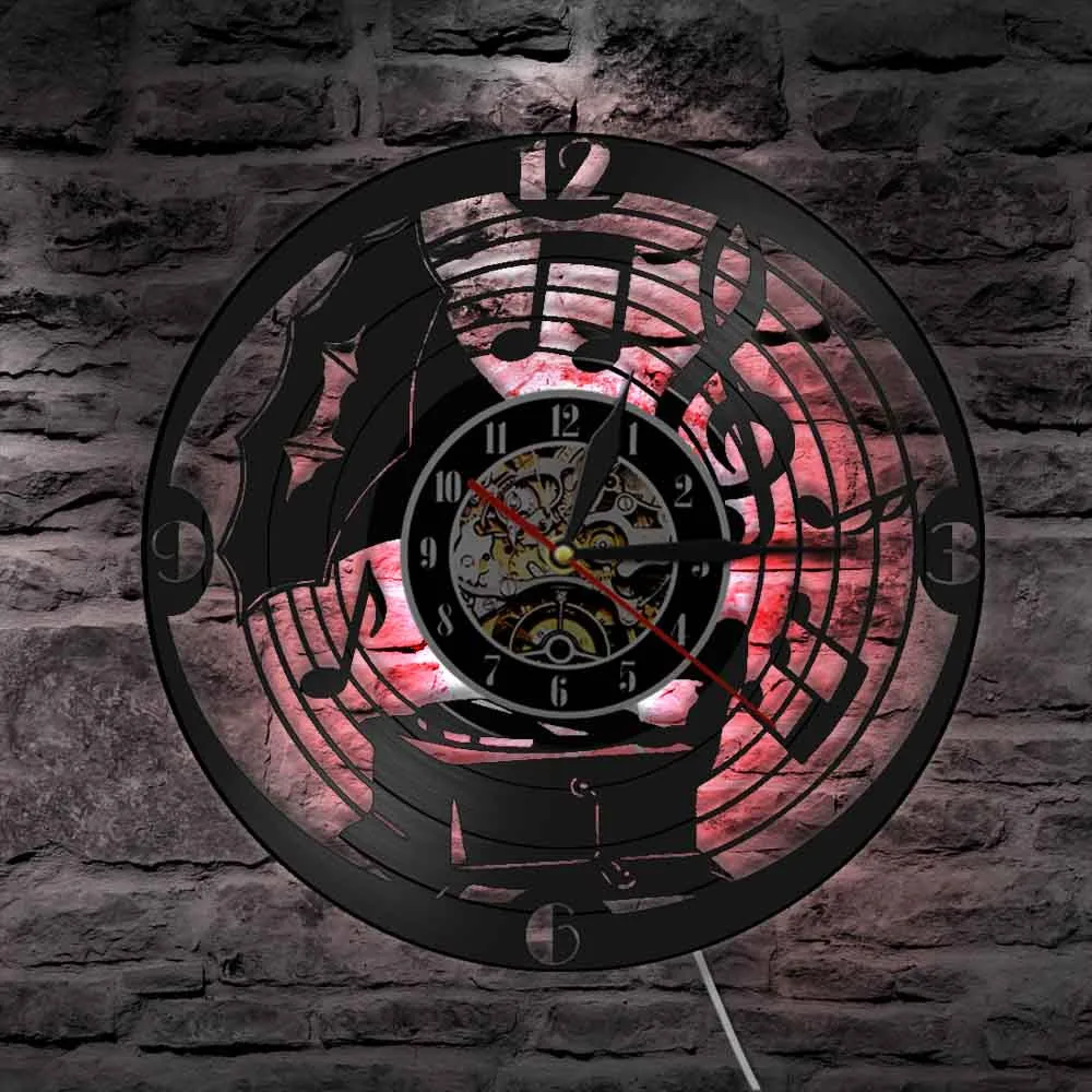 Антикварные граммофоны простыни музыка ноты ретро классические настенные часы