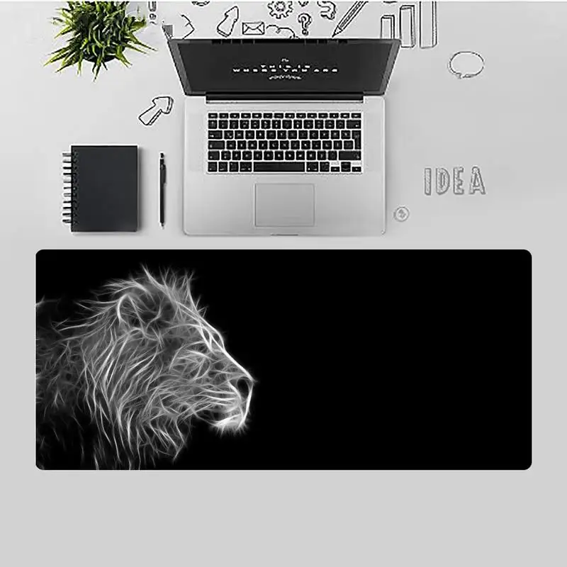 

Lion Animal Anime Unique Desktop Gaming Mousepad Desk Table Game Office Work gamer Large Mouse pad Mats Non-slip Laptop Cushion