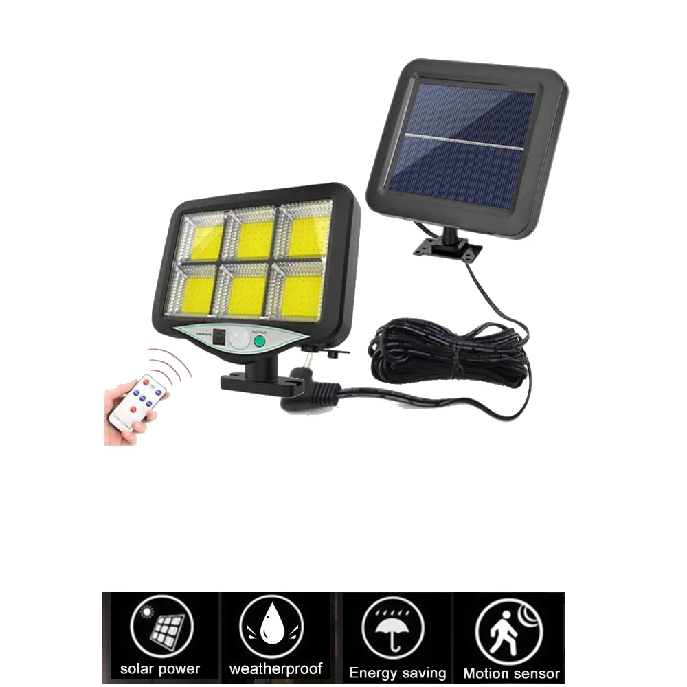 

seperable 120LED Solar Light Outdoors Motion Sensor solar Wall Lamp Waterproof Spotlights Garden Decor Emergency Street Security