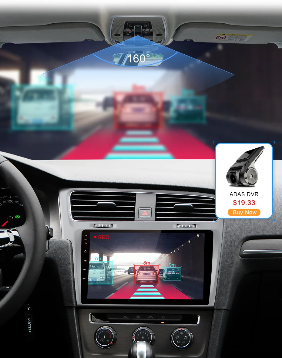 Junsun 2G+ 32G Android 8,1 4G Автомобильный Радио мультимедийный плеер для Volkswagen Golf 7 2013- навигация gps 10,1 ''Авто 2 din без dvd
