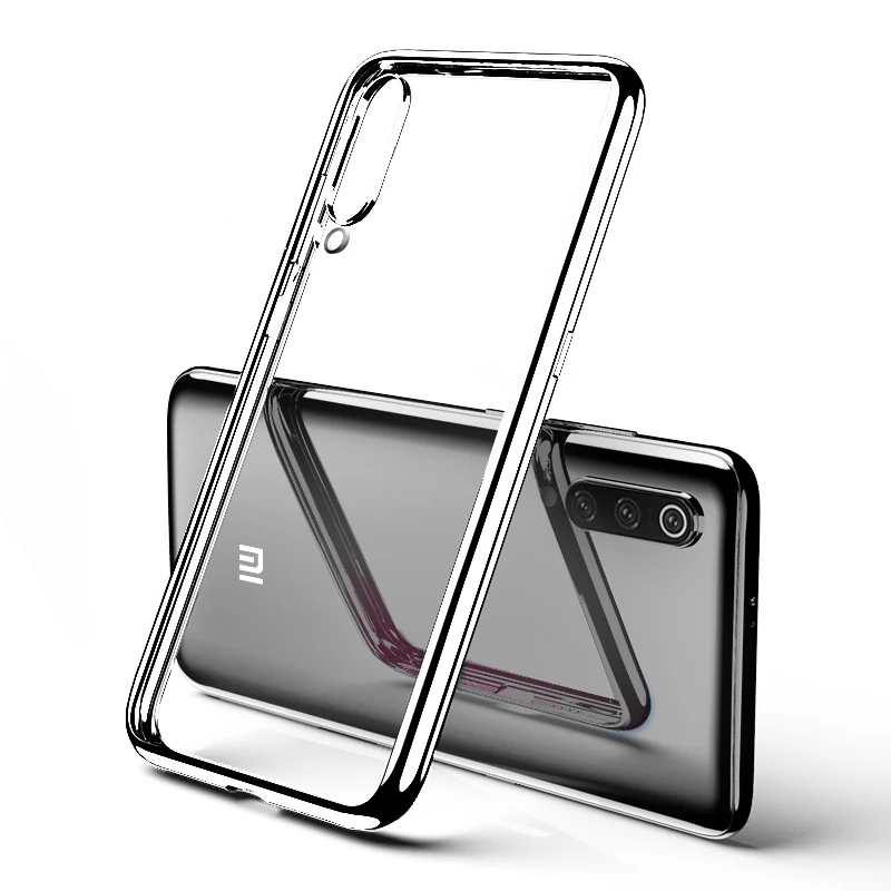 Серебристый Роскошный чехол с 3D лазерным покрытием для Xiao mi 9 mi 9 SE 9T Pro mi A3 Lite Red mi Note 8 7 K20 Pro 7A 8A прозрачный мягкий чехол из ТПУ - Цвет: Серебристый