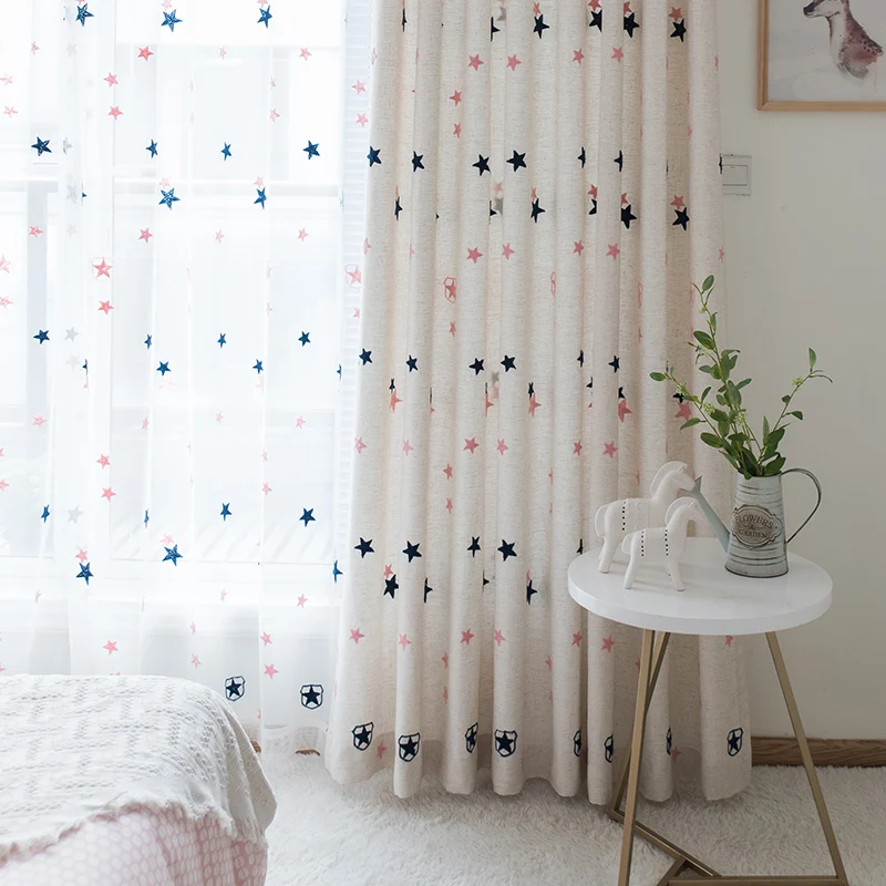 Детская комната занавес мультфильм для комнаты мальчика Девочка занавеска