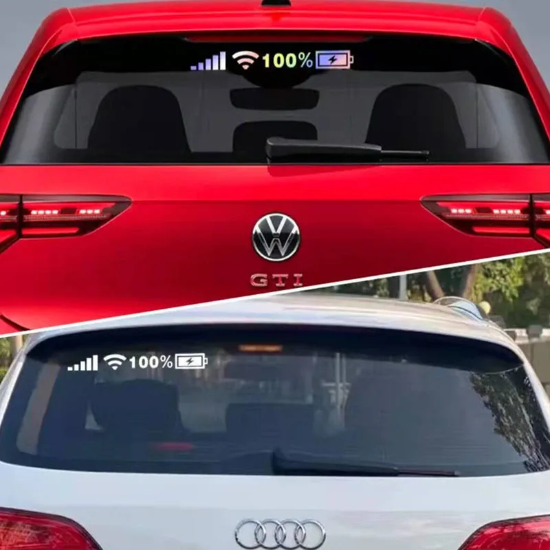 car accessories personalized decoration windshield sticker sticker signal wifi power mobile phone logo modification sticker car free global shipping