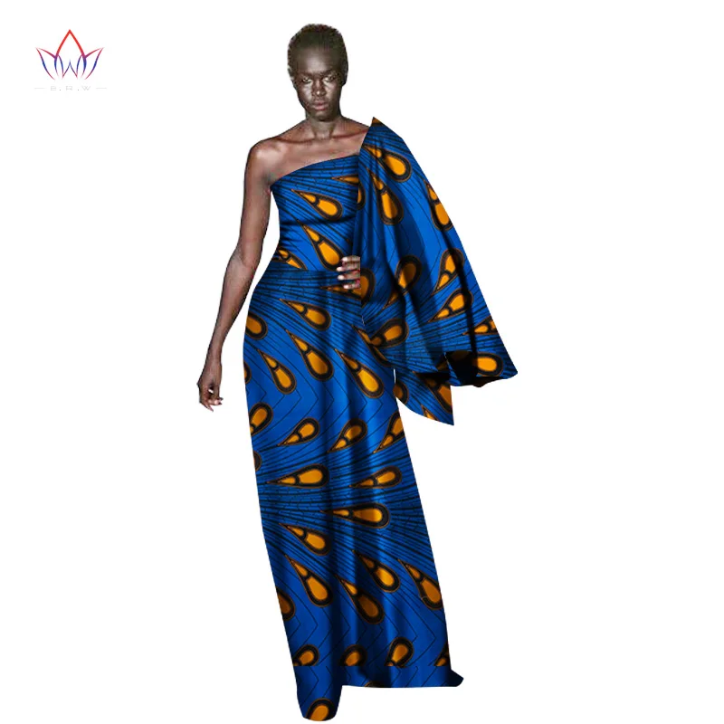 Лето 2017 г. Африканский Базен Riche платья для женщин традиционной Африка платье Sexy &