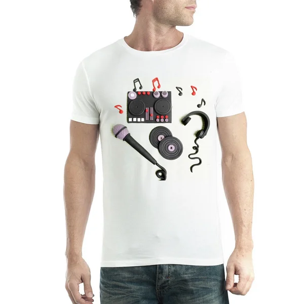 

Summer Creative Art Pattern Printing Fashion Casual Round Neck Cotton Men's T-Shirt 259