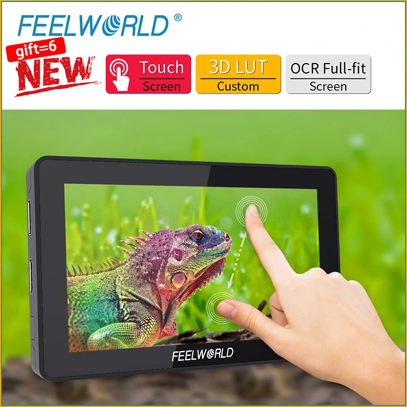 

Монитор FEELWORLD F6 PLUS, 5,5 дюйма, 4K, сенсорный экран IPS FHD 1920x1080