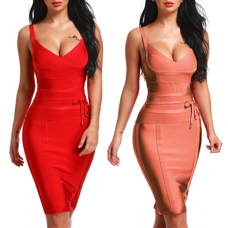 Женское облегающее платье INDRESSME Клубное вечернее Бандажное Новое сексуальное