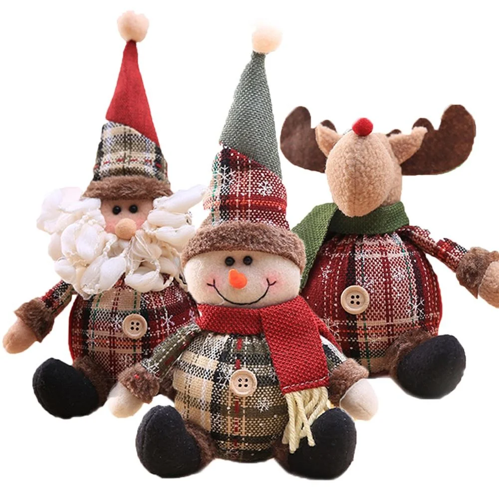 

Santa Claus Christmas Doll Merry Christmas Decorations for Home Elk Christmas Ornaments Xmas Tree Decor 2021 Navidad Natal Gifts