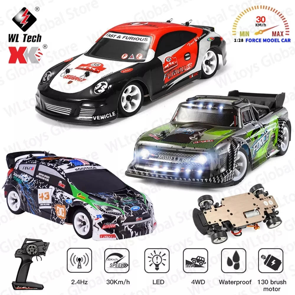 2022 Новинка WLtoys 1/28 K969 284131 Радиоуправляемый автомобиль 2 4G полноприводный
