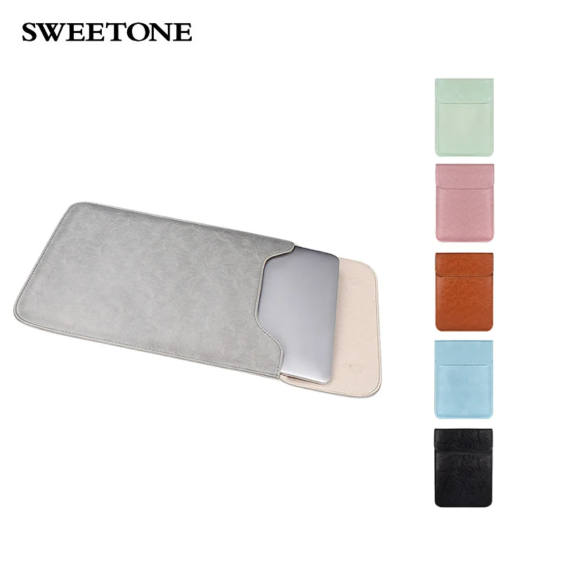 PU01 Zachte Pu Lederen Laptop Sleeve Voor Macbook Air Pro 12 13.3 14 15 Inch Laptop Tas Notebook Tablet Case voor Xiami Dell Lenovo PU01 Zachte Pu Lederen Laptop Sleeve Voor Macbook Air Pro 12 13.3 14 15 Inch Laptop Tas Notebook Tablet Case voor Xiami Dell Lenovo