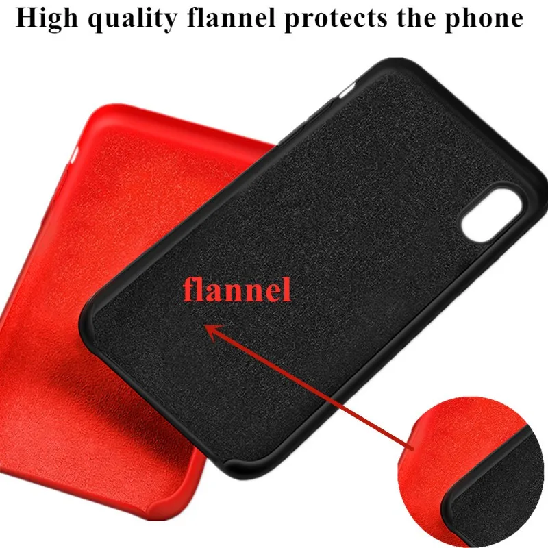 Жидкий силиконовый чехол для iphone XR Coque 6S 7 8 PLUS телефона apple 5 5C SE X Fundas без логотипа XS