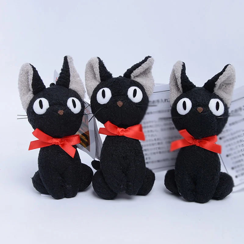 

8-11 см 10 шт./лот служба доставки Kiki плюшевые игрушки JiJi Cat Подвески Kawaii Черный кот Kiki брелоки набивные куклы с животными