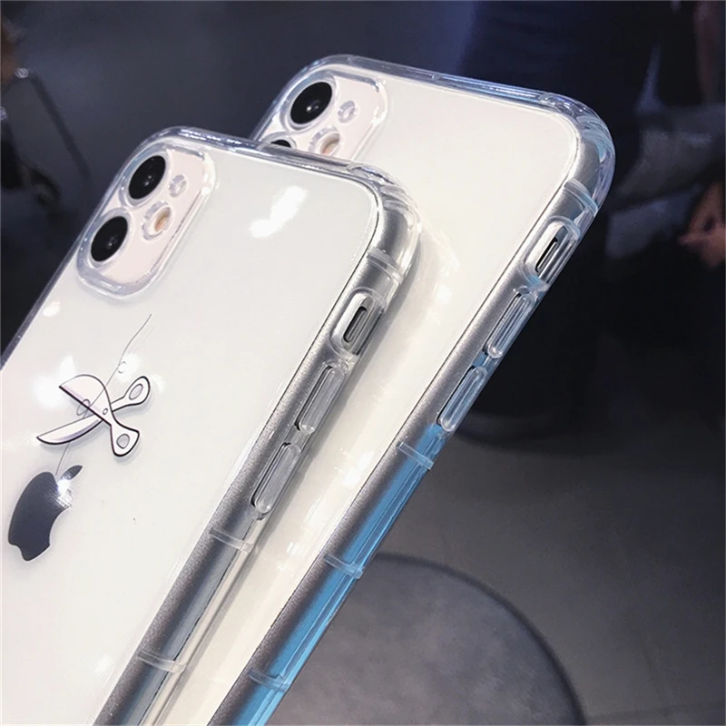 Lovebay Fashion Astronaut Space Transparent Phone Case For iPhone 12 Mini 13 11 Pro Max X XR XS Max 7 8 Plus Soft TPU Back Cover