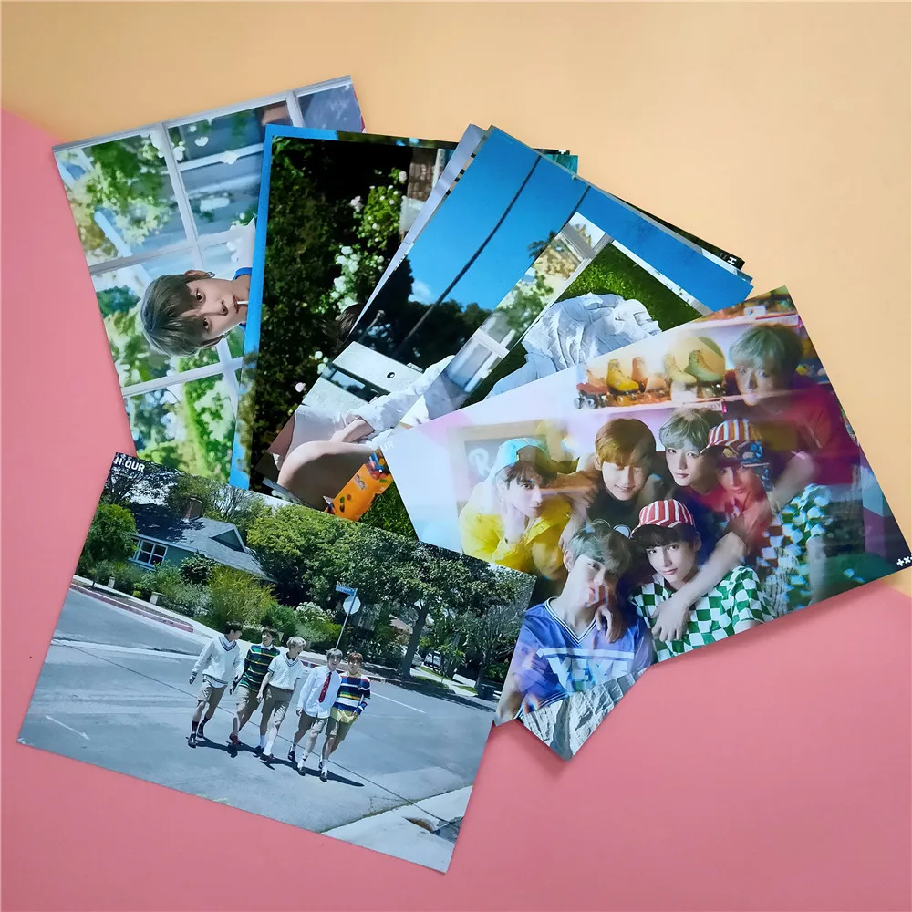 2 шт./компл. самоклеящиеся наклейки Kpop TXT фотоальбом высокого качества с HD принтом