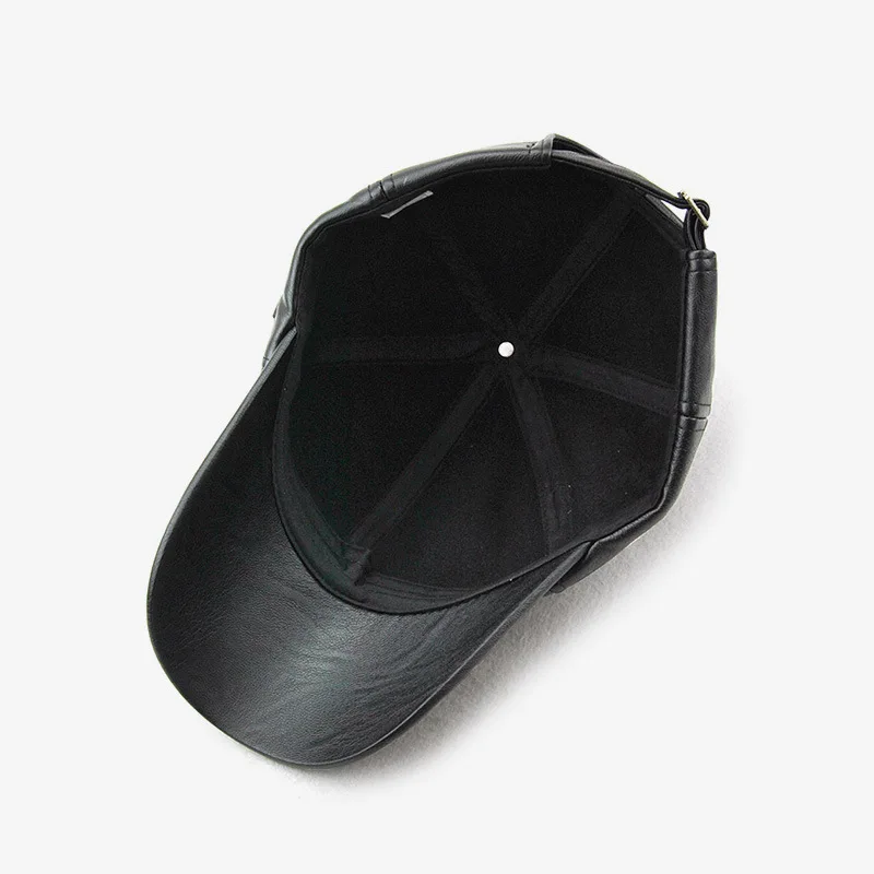 

Fashion PU Leather Hats Adjustable Snapback Baseball Cap Retro Hat Sports Lovers Shade Hats With High Quality Outdoor Casual